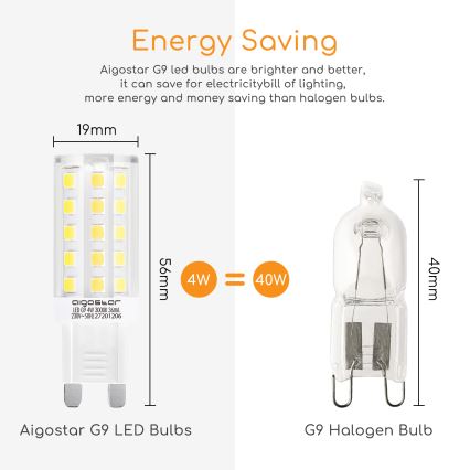 LED Žárovka G9/4W/230V 3000K - Aigostar
