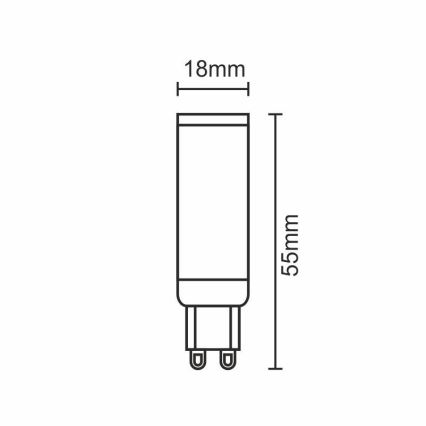 LED Žárovka G9/5W/230V 2800K