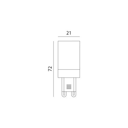 LED Žárovka G9/6W/230V 3000K