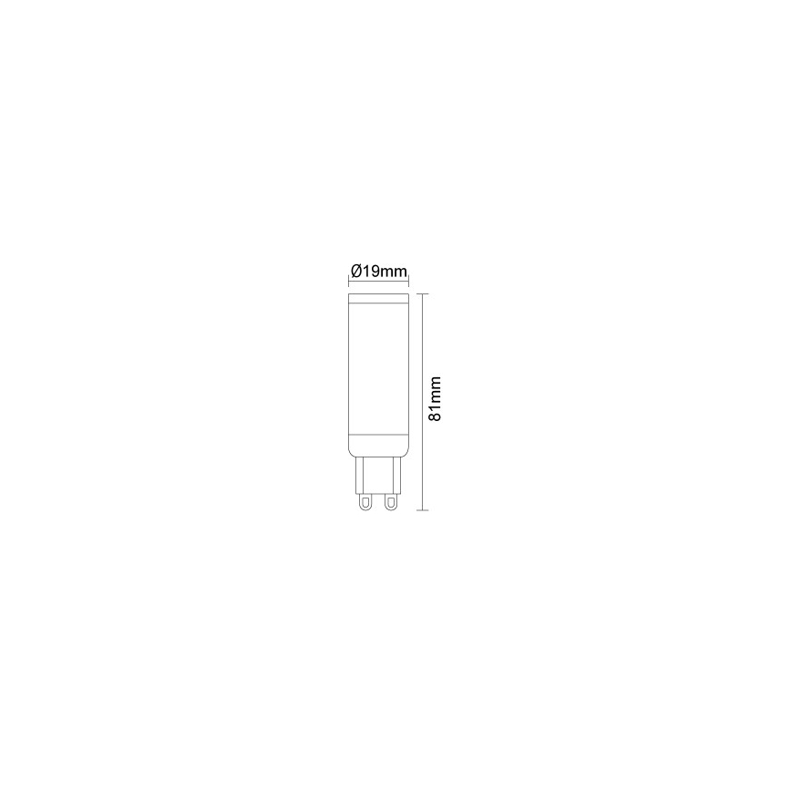 LED Žárovka G9/7,6W/230V 4000K