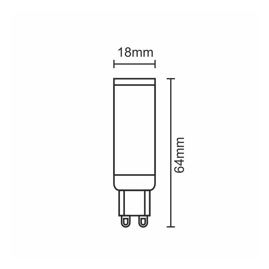 LED Žárovka G9/7W/230V 2800K