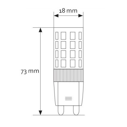 LED Žárovka G9/7W/230V 3000K