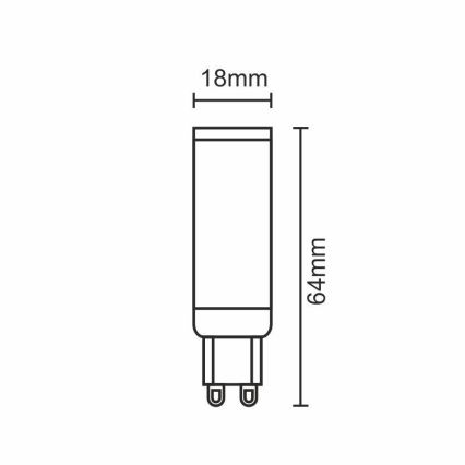 LED Žárovka G9/7W/230V 4000K