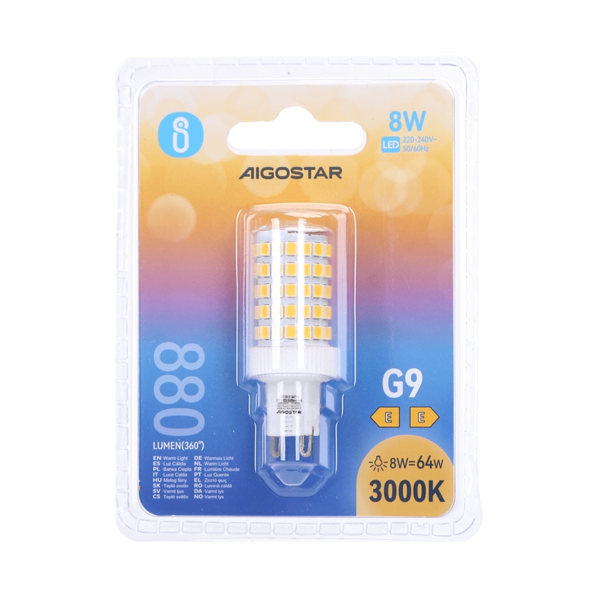 LED Žárovka G9/8W/230V 3000K - Aigostar