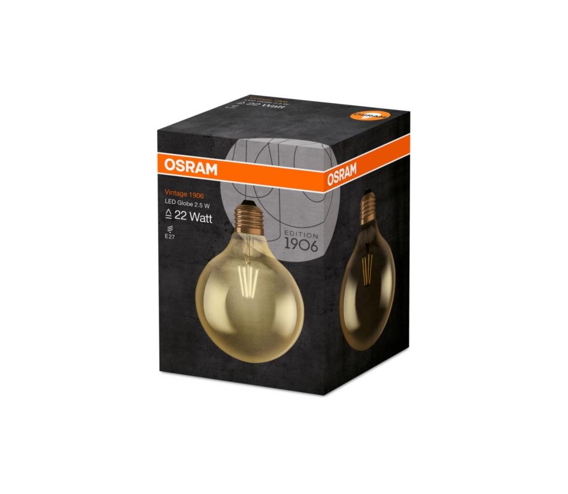 Osram LED Žárovka GLOBE E27/2,5W/230V 2400K - Osram P224876