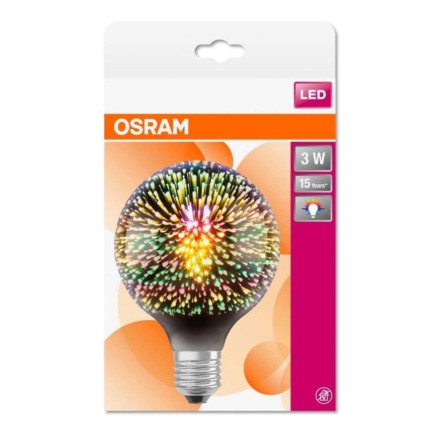 LED Žárovka GLOBE E27/3W/230V 2700K - Osram