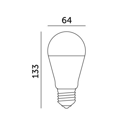 LED Žárovka GS E27/17W/230V 3000K