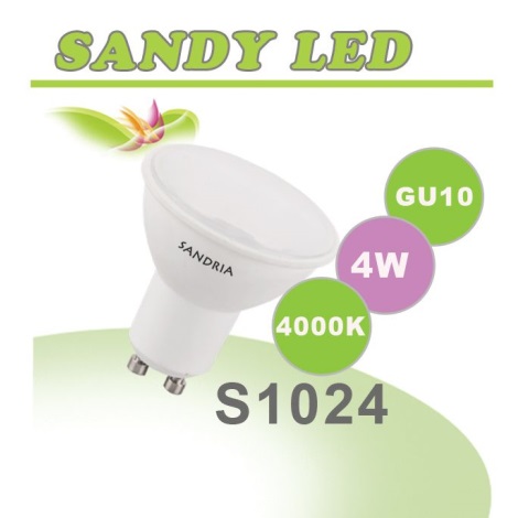 LED žárovka GU10/4W/230V  4000K