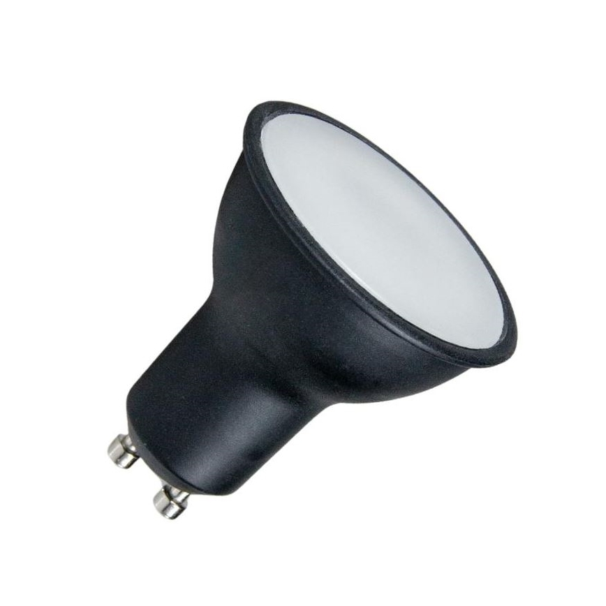 LED Žárovka GU10/6W/230V 4000K černá