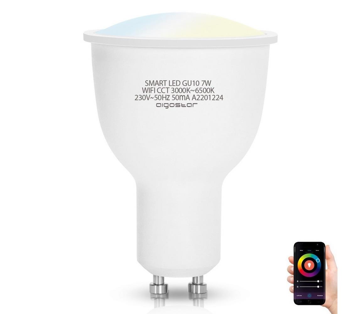Aigostar LED Žárovka GU10/7W/230V 3000-6500K Wi-Fi - Aigostar AI0045