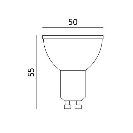 LED Žárovka GU10/8,5W/230V 3000K