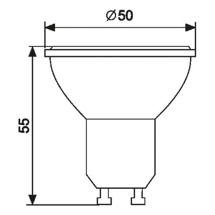 LED Žárovka GU10/8W/175-250V