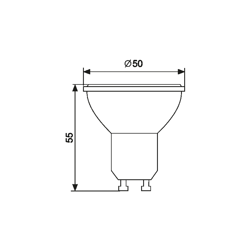 LED Žárovka GU10/8W/175-250V