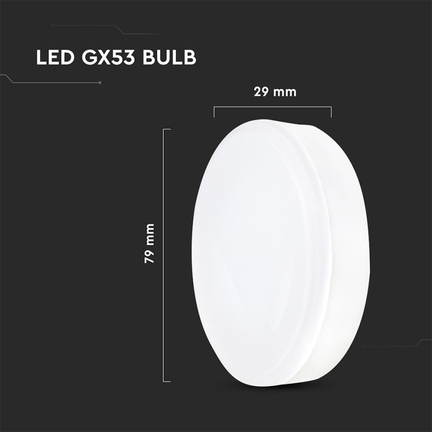 LED Žárovka GX53/6,4W/230V 3000K