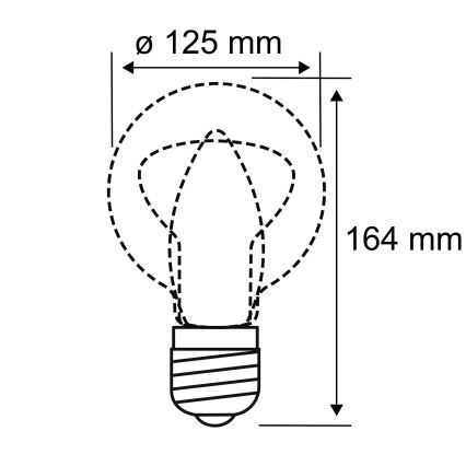LED Žárovka INNER G125 E27/3,5W/230V 1800K - Paulmann 28876