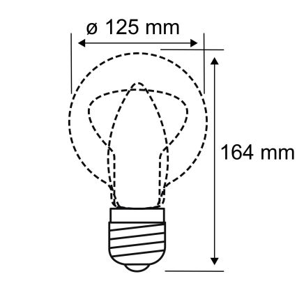 LED Žárovka INNER G125 E27/3,5W/230V 1800K - Paulmann 28882