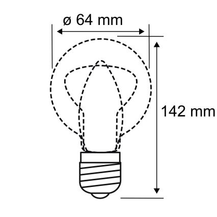 LED Žárovka INNER ST64 E27/3,5W/230V 1800K - Paulmann 28879