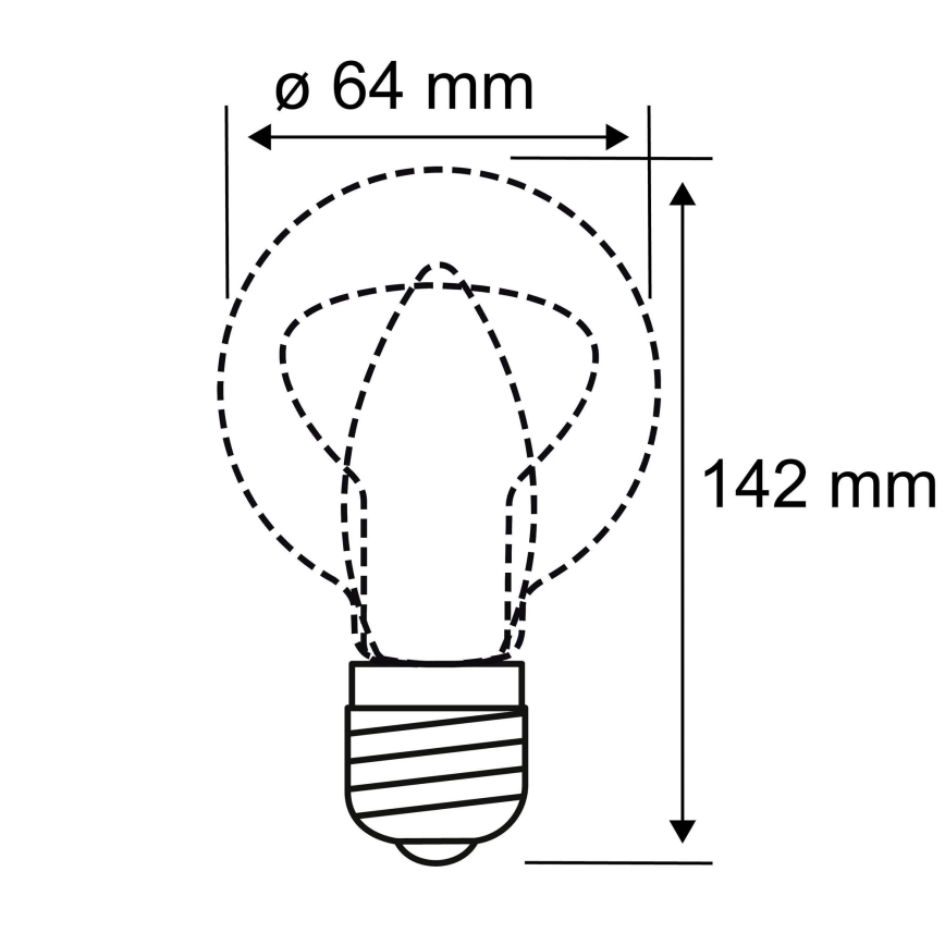 LED Žárovka INNER ST64 E27/3,5W/230V 1800K - Paulmann 28886