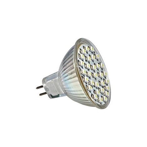 LED Žárovka LED60 SMD GU5,3/MR16/4W  studená bílá 6500-7000K - GXLZ030