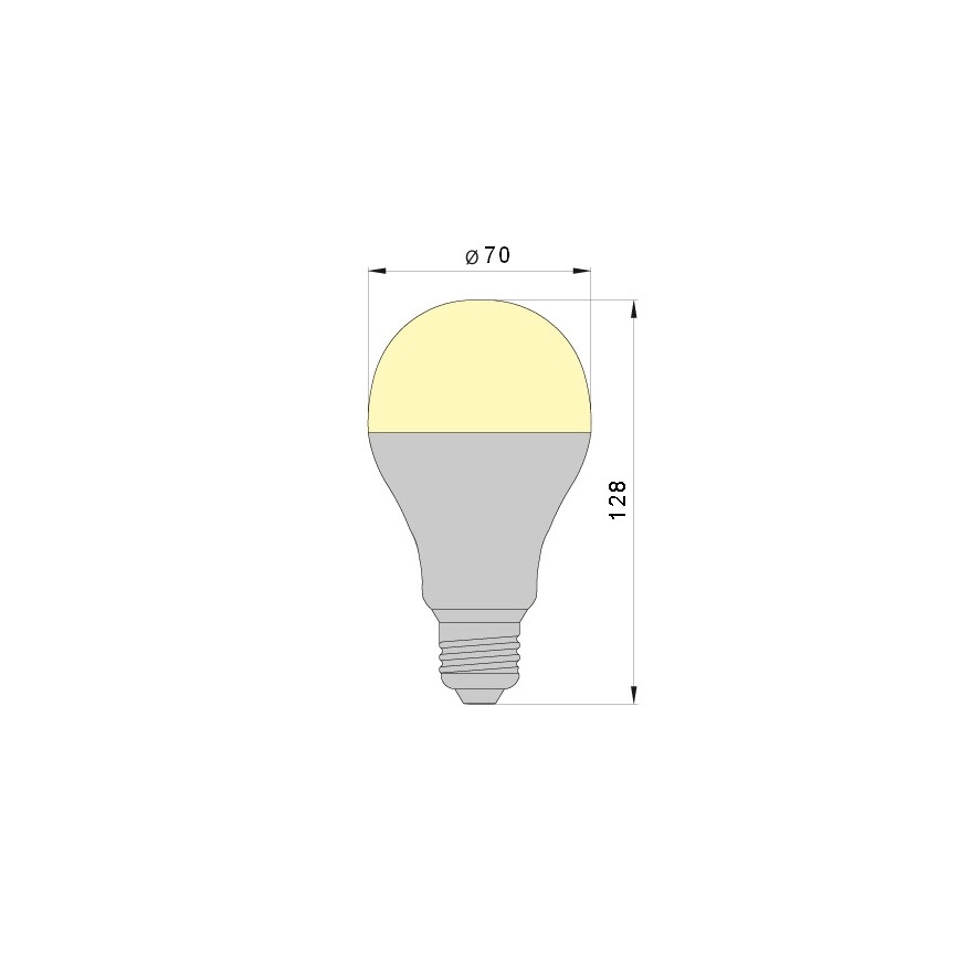 LED Žárovka LEDSTAR A70 E27/18W/230V 3000K