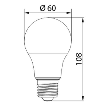 LED Žárovka LEDSTAR ECO E27/10W/230V 4000K