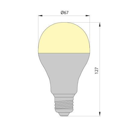 LED Žárovka LEDSTAR ECO E27/12W/230V 4000K