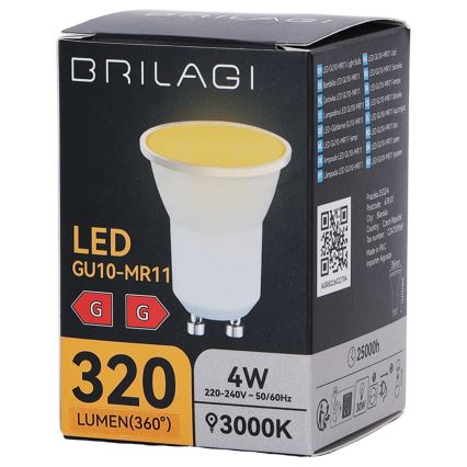 LED Žárovka MR11 GU10/4W/230V 3000K - BRILAGI