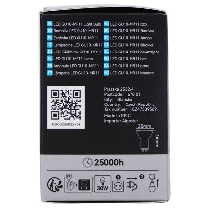 LED Žárovka MR11 GU10/4W/230V 3000K - BRILAGI