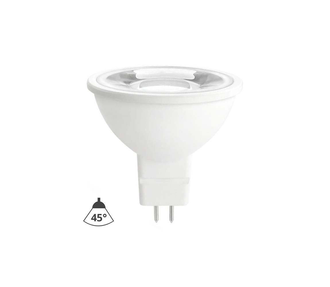  LED Žárovka MR16 GU5,3/6W/12V 4000K 45° bílá 