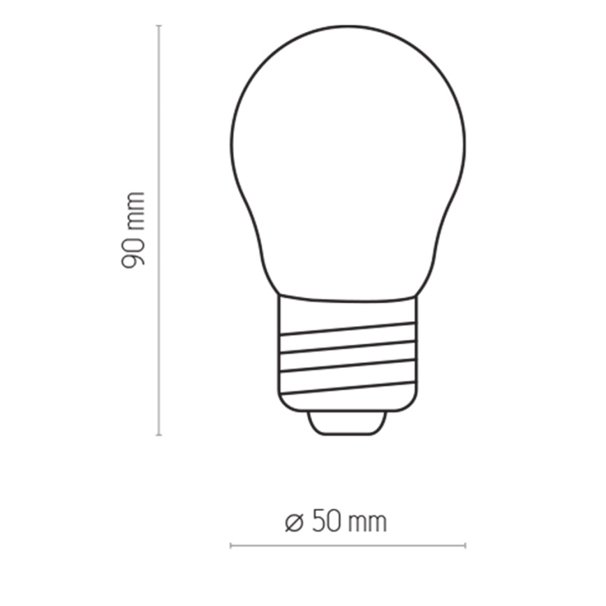 LED Žárovka P45 E27/2W/230V 2700K