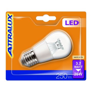 LED Žárovka P45 E27/3,2W/230V 2700K - Attralux