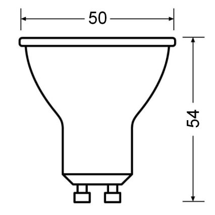 LED Žárovka PAR16 GU10/4,5W/230V 2700K