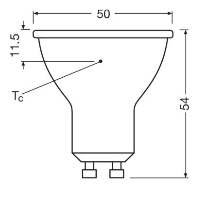 LED Žárovka PAR16 GU10/6,9W/230V 6500K - Osram