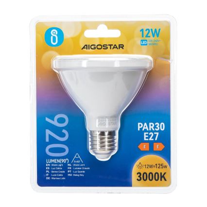 LED Žárovka PAR30 E27/12W/230V 3000K - Aigostar