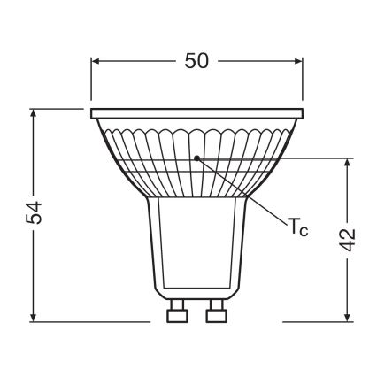 LED Žárovka PAR51 GU10/4,3W/230V 2700K