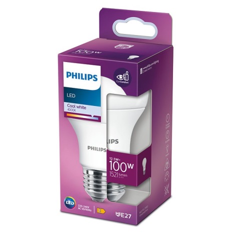 LED Žárovka Philips A60 E27/12,5W/230V 4000K