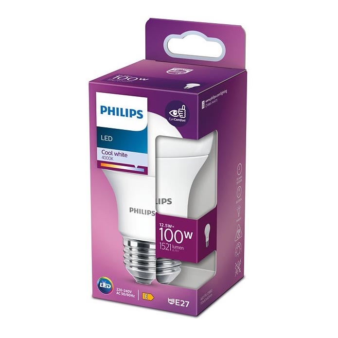 LED Žárovka Philips A60 E27/12,5W/230V 4000K