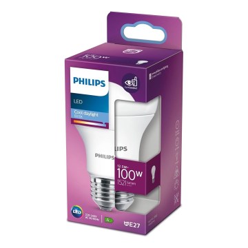 LED Žárovka Philips A60 E27/12,5W/230V 6500K