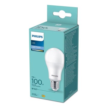 LED Žárovka Philips A60 E27/13W/230V 6500K