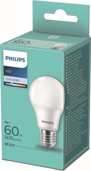 LED Žárovka Philips A60 E27/8W/230V 4000K