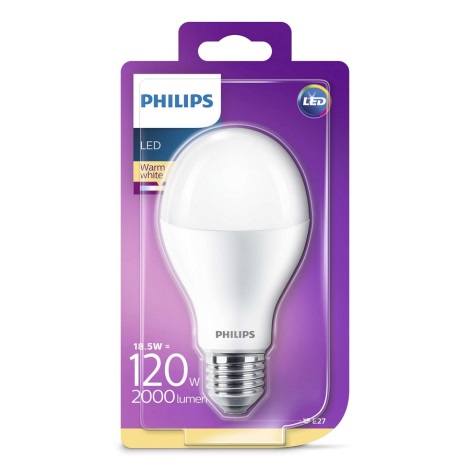 LED Žárovka Philips A67 E27/18,5W/230V 2700K