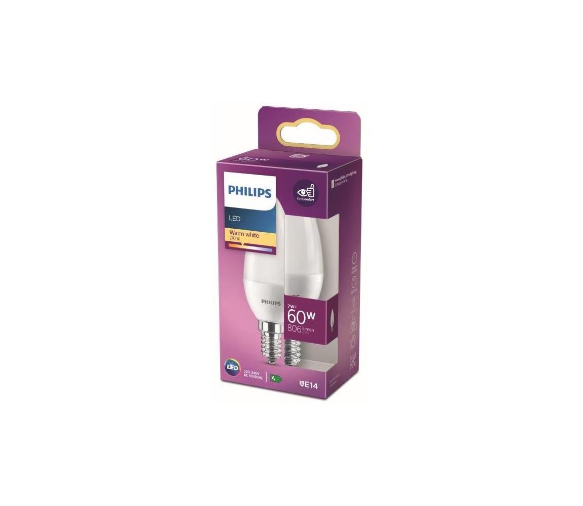 Philips LED Žárovka Philips B38 E14/7W/230V 2700K P5396