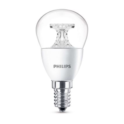 LED žárovka Philips E14/4W/230V 2700K - LUSTER čirá