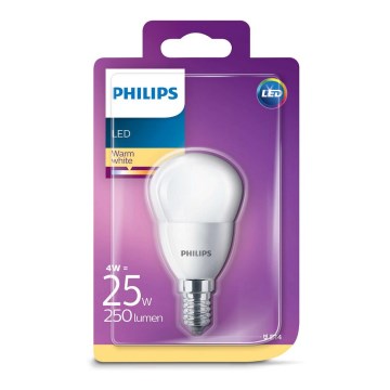 LED žárovka Philips E14/4W/230V - LUSTER mléčná LED žárovka Philips E14/4W/230V - LUSTER mléčná