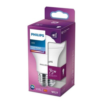 LED Žárovka Philips E27/10W/230V 6500K