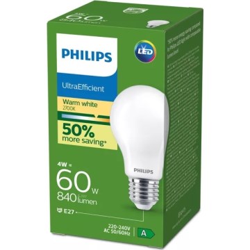 LED Žárovka Philips E27/4W/230V 2700K