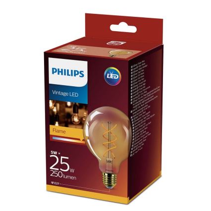 LED Žárovka Philips E27/5W/230V 2000K - VINTAGE