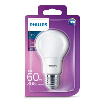 LED žárovka Philips E27/8W/230V LED žárovka Philips E27/8W/230V