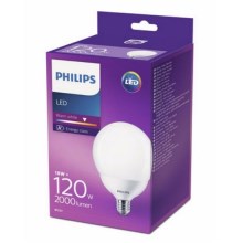 LED Žárovka Philips G120 E27/18W/230V 2700K