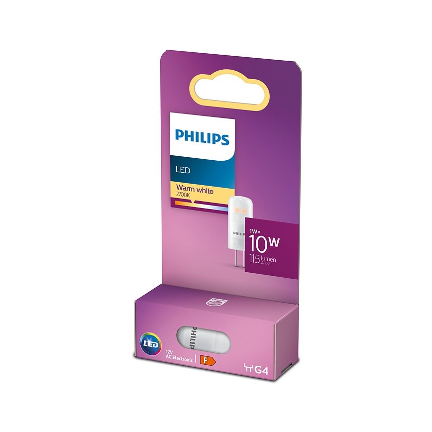 LED Žárovka Philips G4/1W/12V 2700K